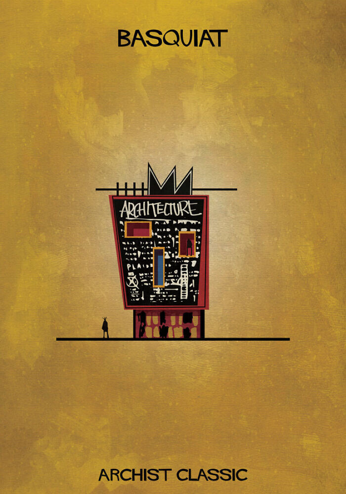Serie de ilustraciones Classic Archist de Federico Babina