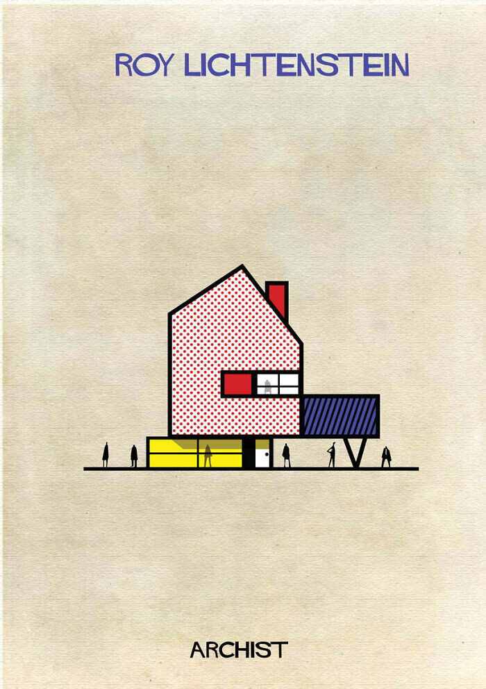 Serie de ilustraciones Archist de Federico Babina