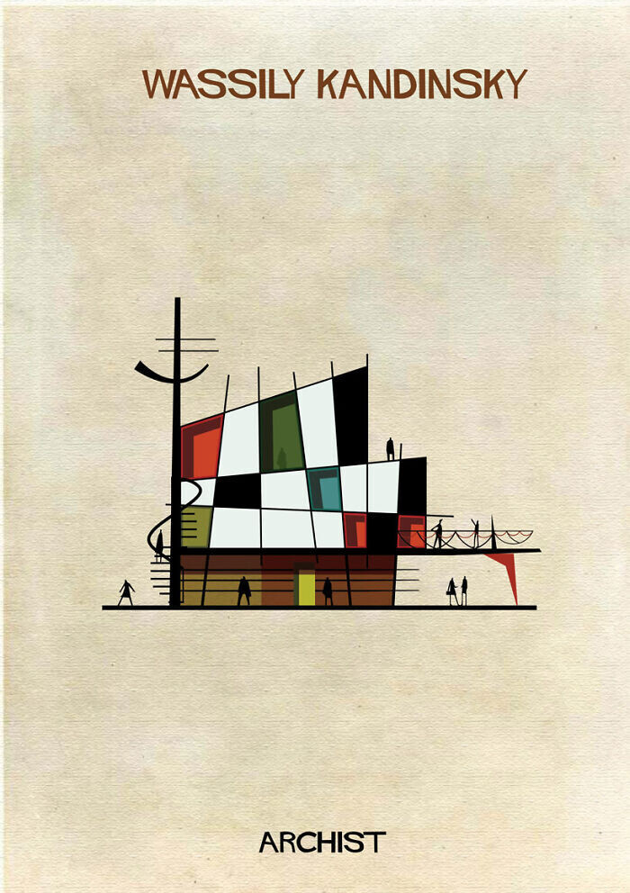 Serie de ilustraciones Archist de Federico Babina