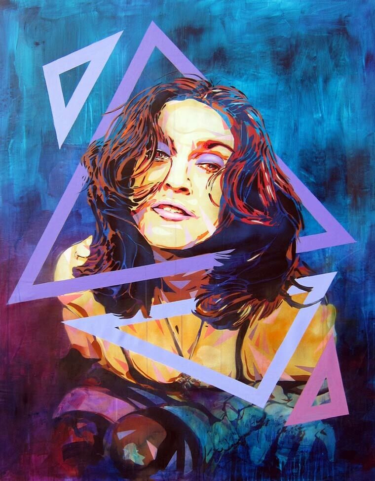 6 street art stencils by btoy