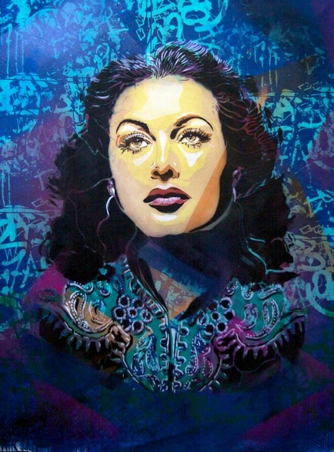 7 street art stencils by btoy