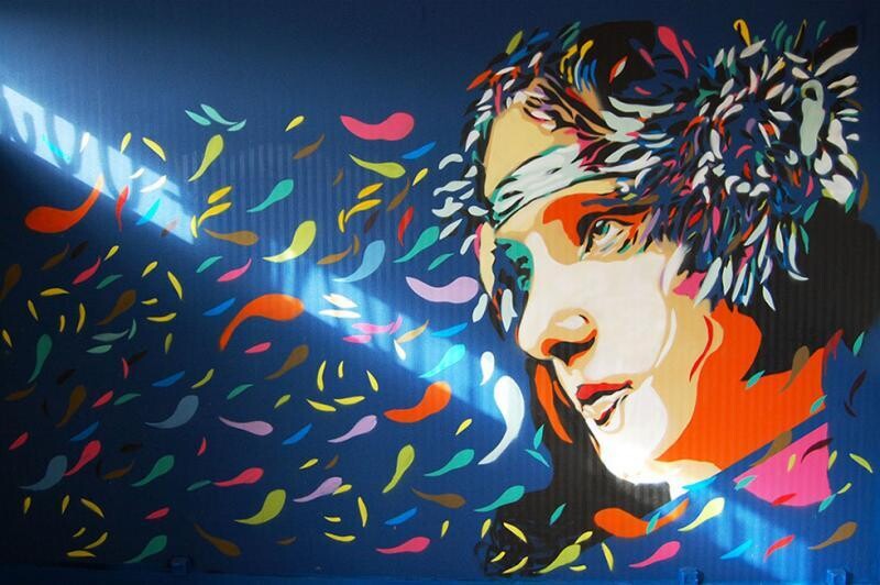 9 street art stencils by btoy