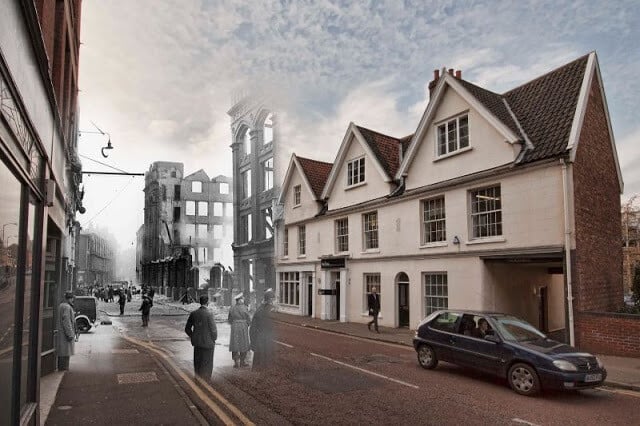 nick stone norwich blitz fotomontaje segunda guerra mundial 12