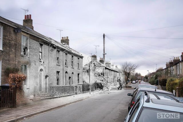 nick stone norwich blitz fotomontaje segunda guerra mundial 4