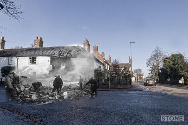 nick stone norwich blitz fotomontaje segunda guerra mundial 7