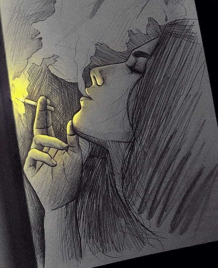 enrique bernal ilustracion anime retrato lapiz 1