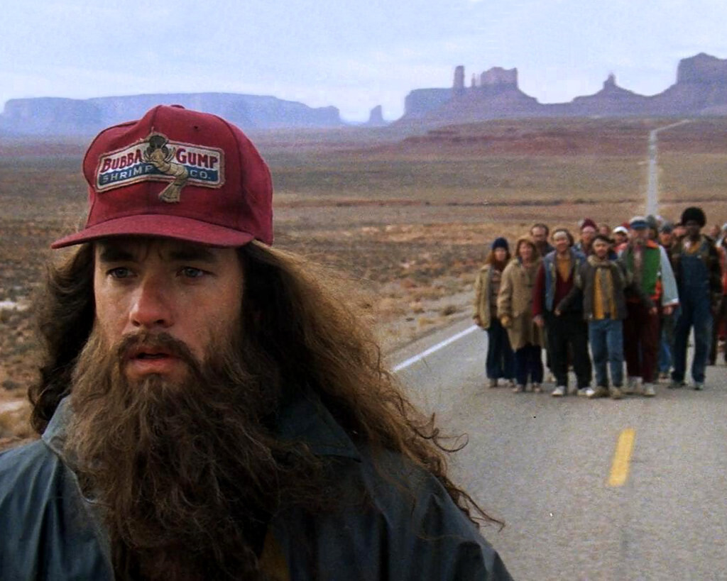 Fotograma de la película Forrest Gump.