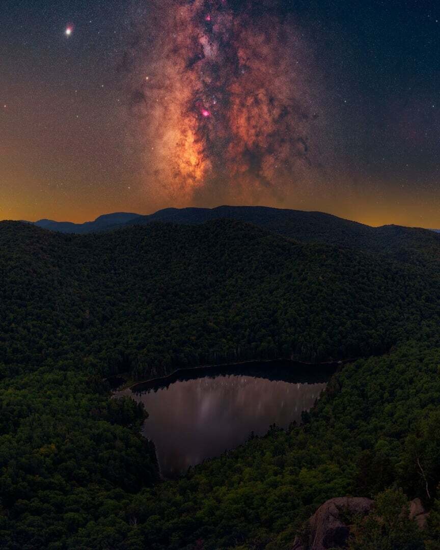 milky way adirondacks new york