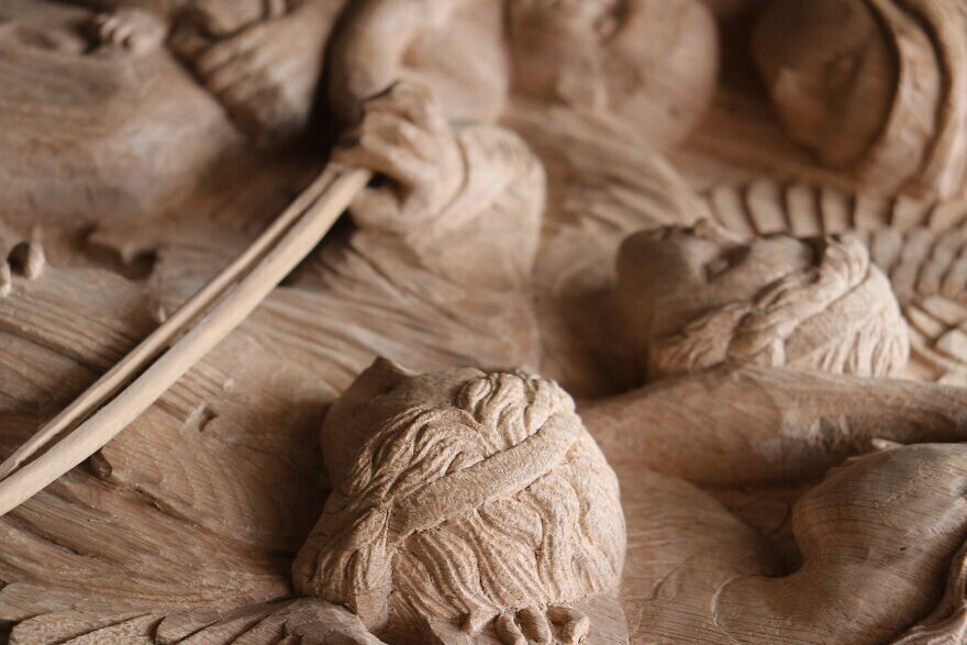oleksandr hrytsai artesania madera renacimiento relieve 6