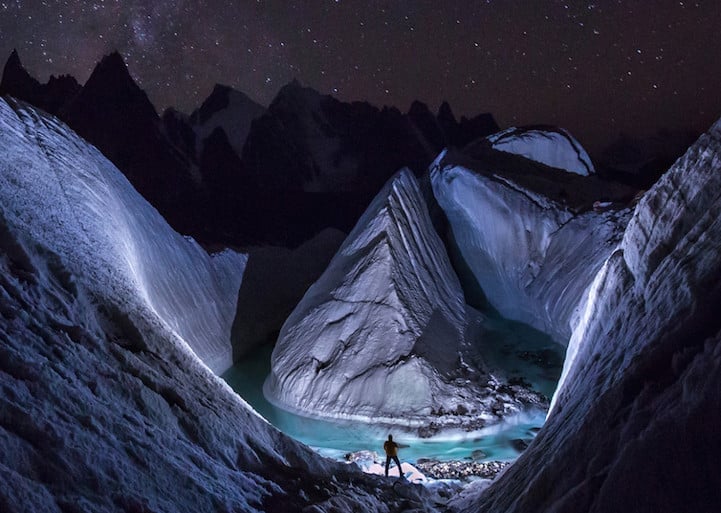 Un dron descubre una impresionante zona glaciar en el Himalaya