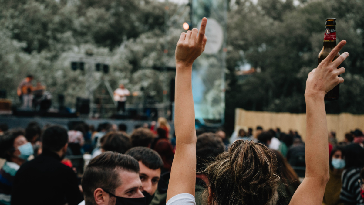 ambiente en el ultimo concierto de el bosque sonoro en mozota