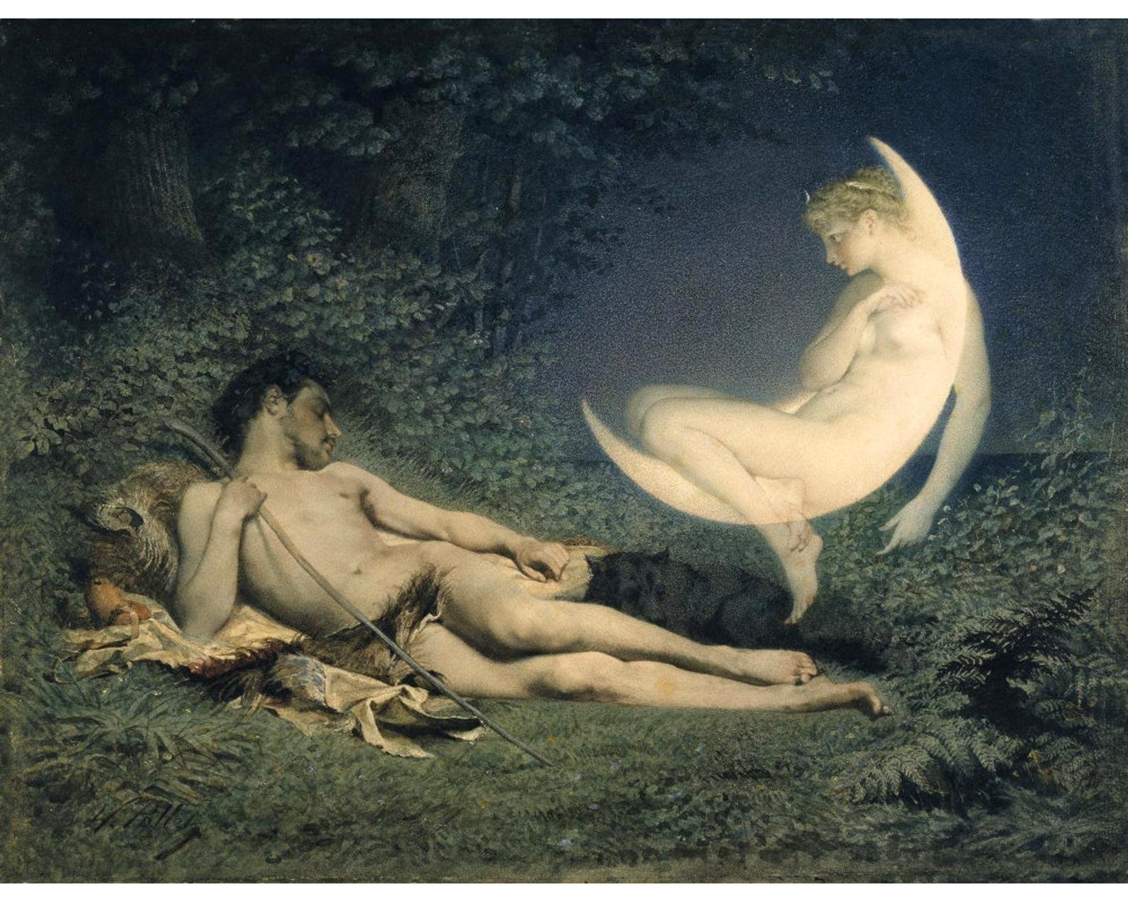 El mito de la diosa Selene y el mortal Endimión