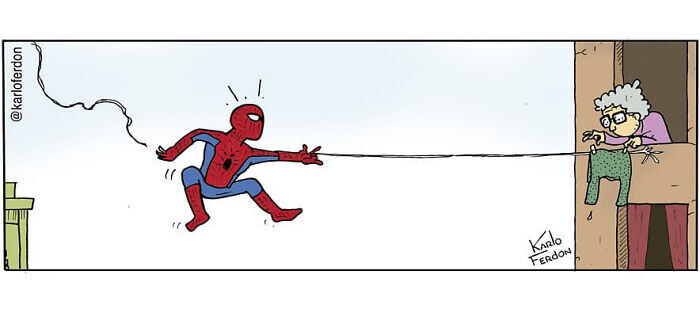 karlo ferdon superheroe comic vineta humor grafico 13