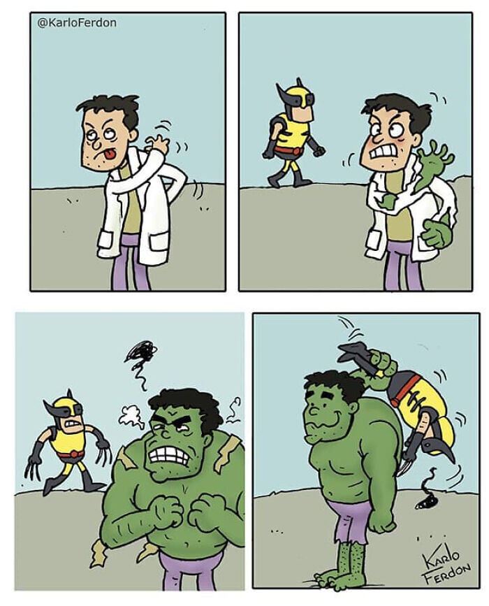 karlo ferdon superheroe comic vineta humor grafico 4