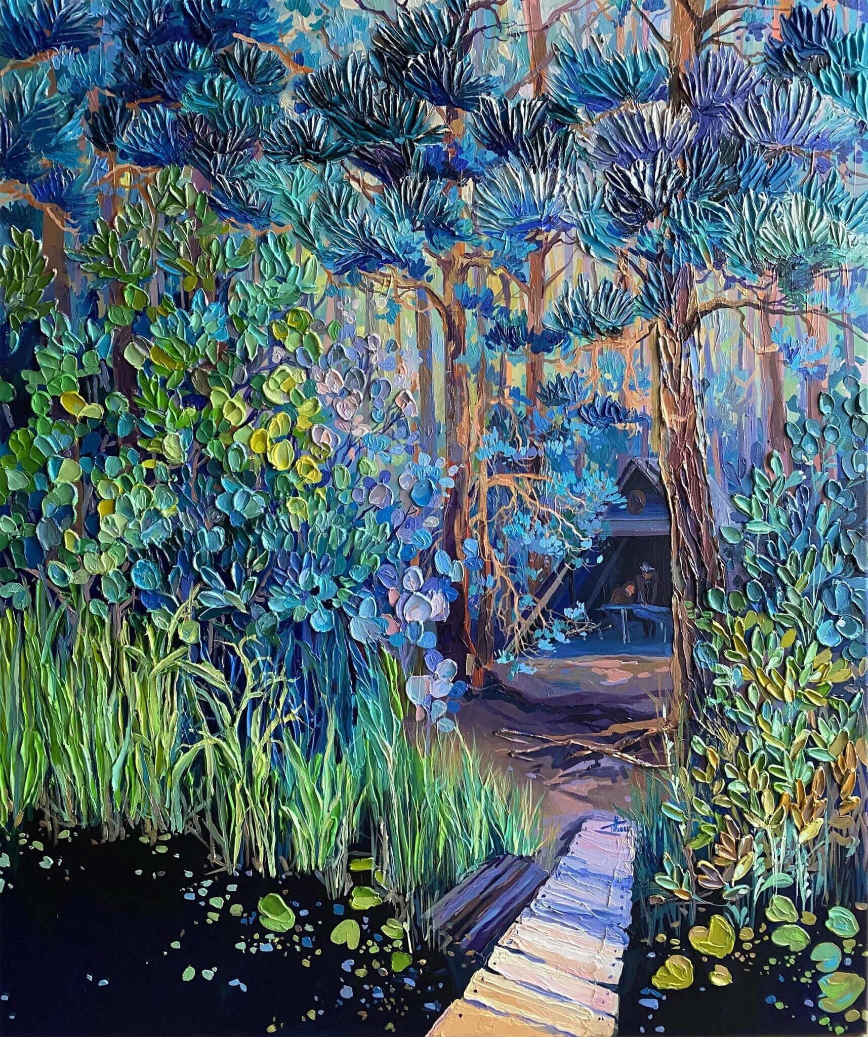 anastasia trusova acrilico impresionismo paisaje naturaleza 3