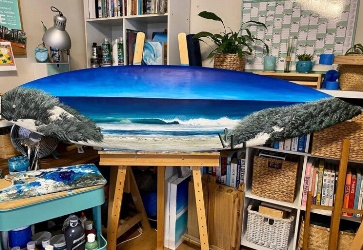claire marie australia tablas de surf pintura medio ambiente 4