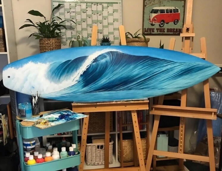 claire marie australia tablas de surf pintura medio ambiente 5