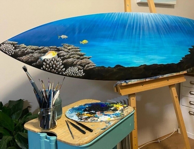 claire marie australia tablas de surf pintura medio ambiente 6
