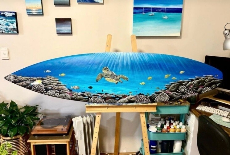 claire marie australia tablas de surf pintura medio ambiente 7
