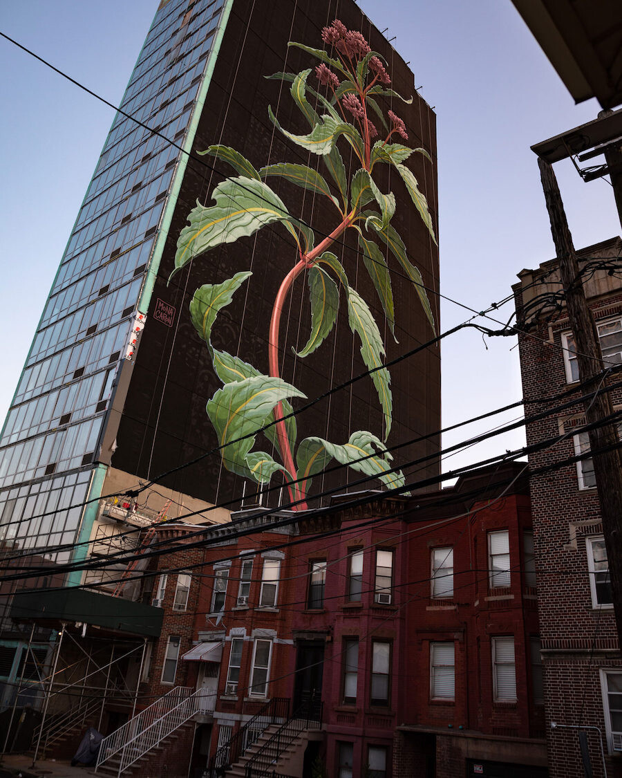 mona caron mural floral arte urbano 1