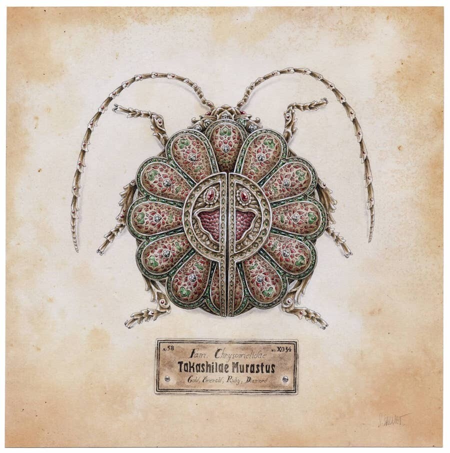 steeven salvat cloak acuarelas metalizadas ilustracion 3