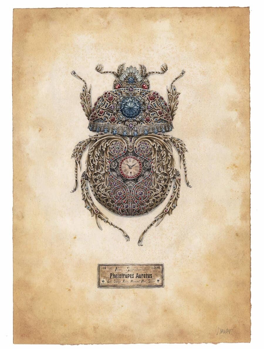 steeven salvat cloak acuarelas metalizadas ilustracion 6