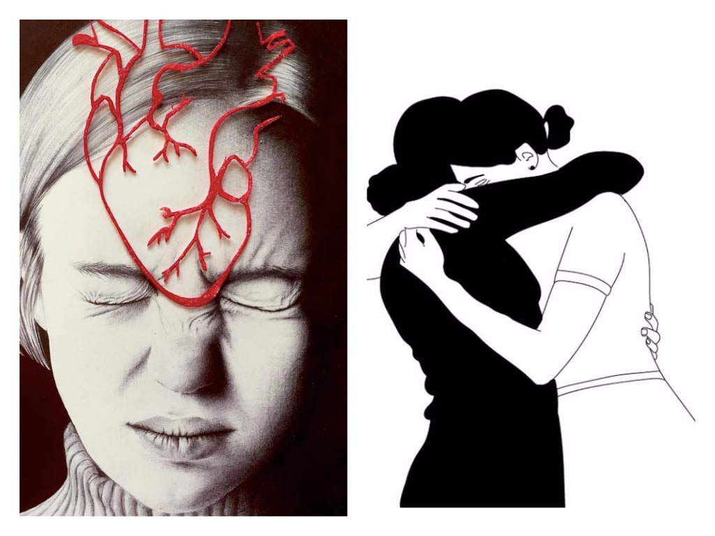 Las ilustraciones ganadoras y menciones especiales del concurso de TherapyChat sobre salud mental