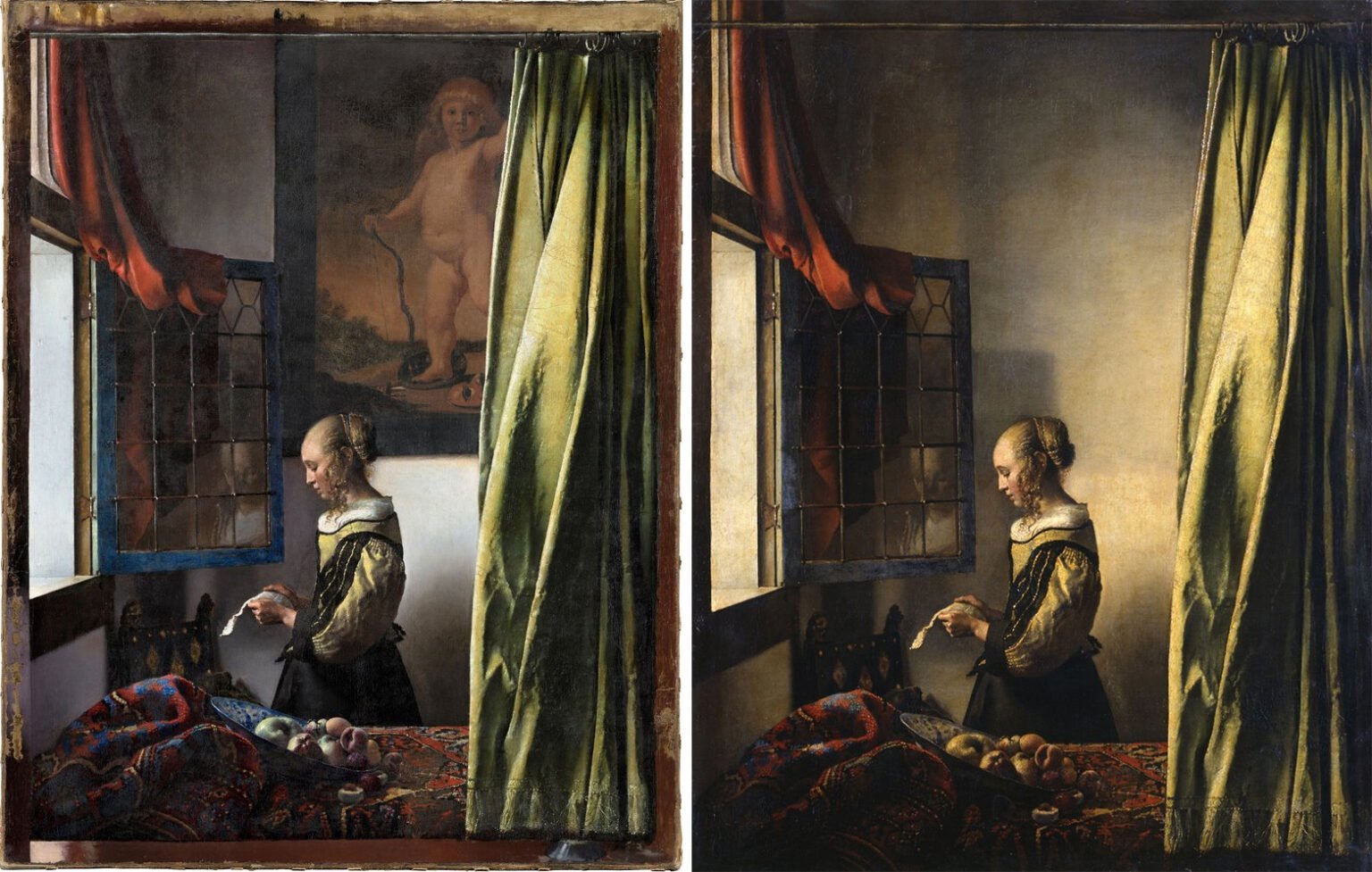 "Descubren” un Cupido en un cuadro de Vermeer recién restaurado