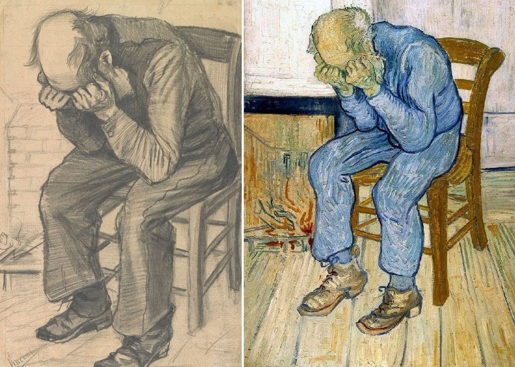 Se exhibe por primera vez un boceto de 'Worn Out' de Van Gogh