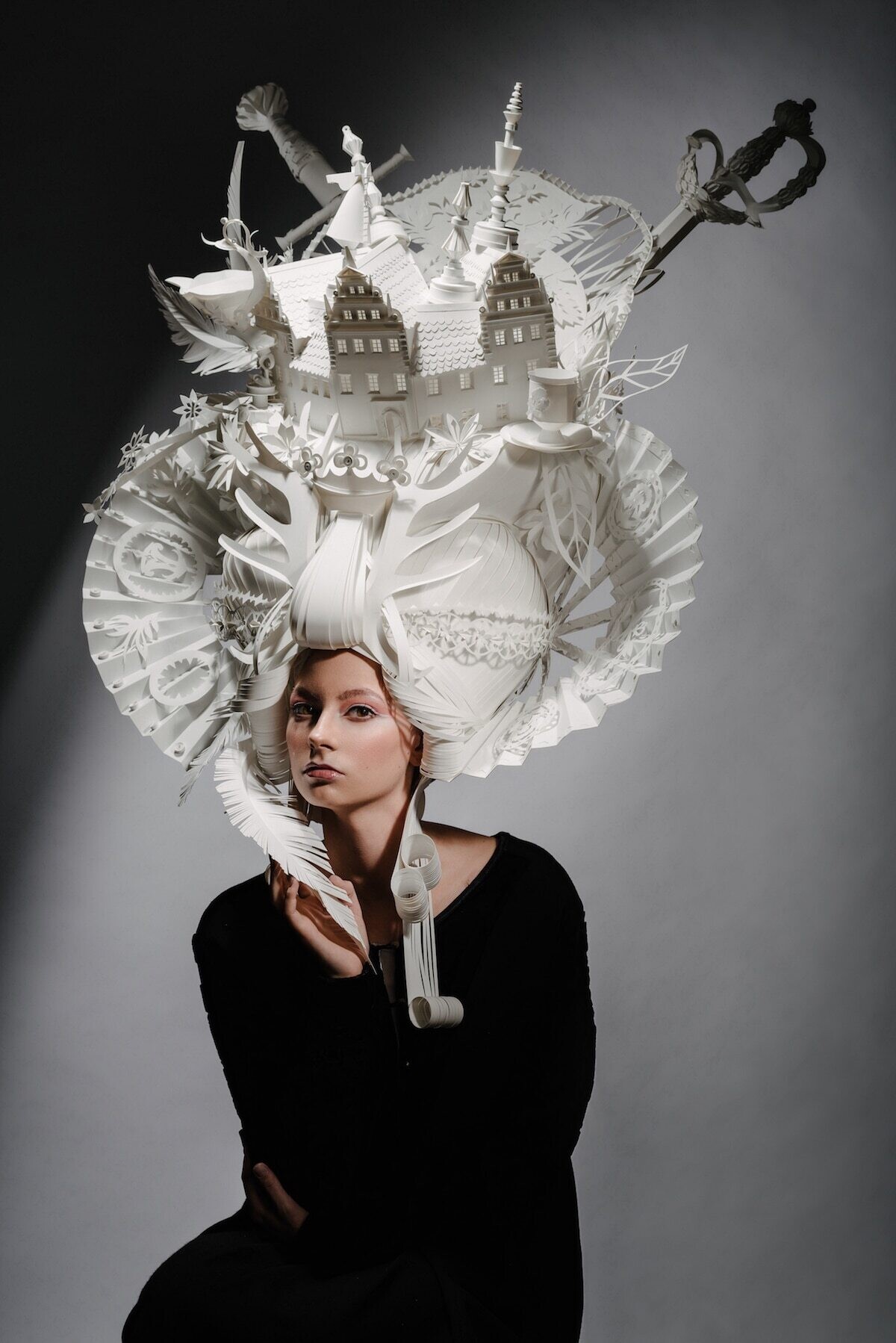 asya kozina dmitriy kozin papiroflexia papel barroco escultura 9