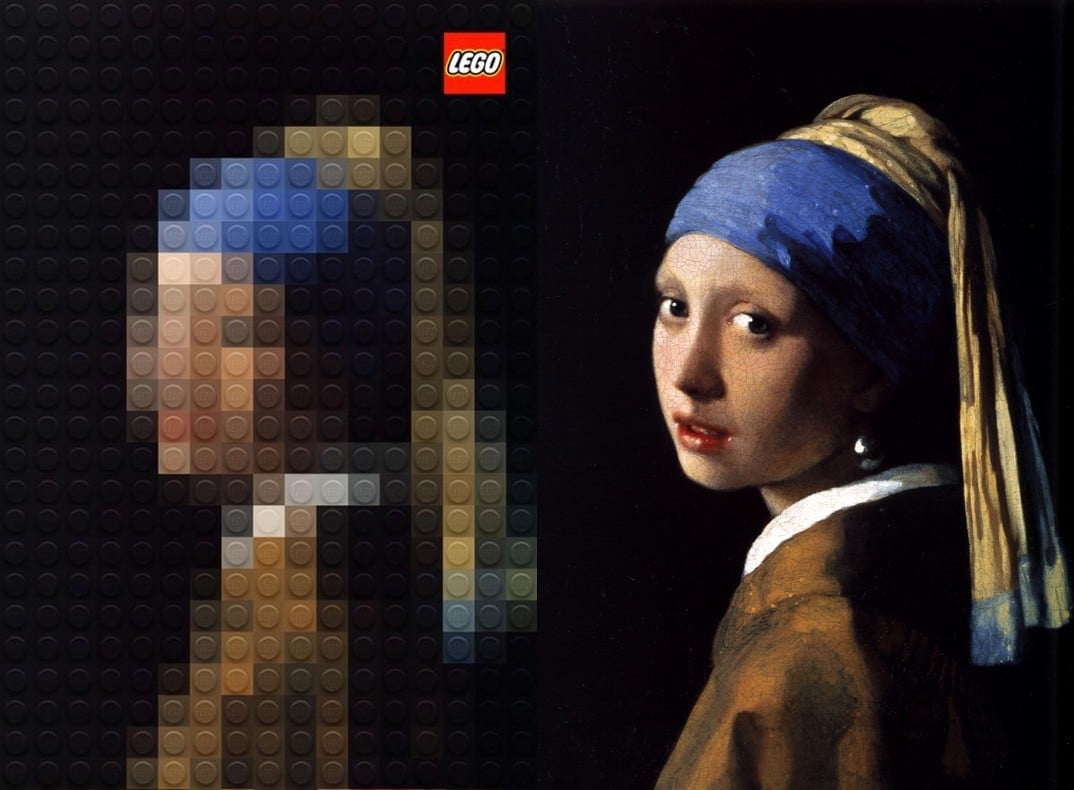 Marco Sodano recrea célebres pinturas con piezas de LEGO