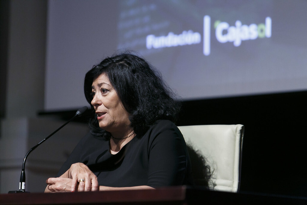 almudena grandes en un evento
