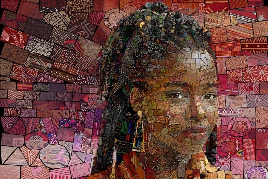cheris tsevis africa collage mosaico digital retrato 1
