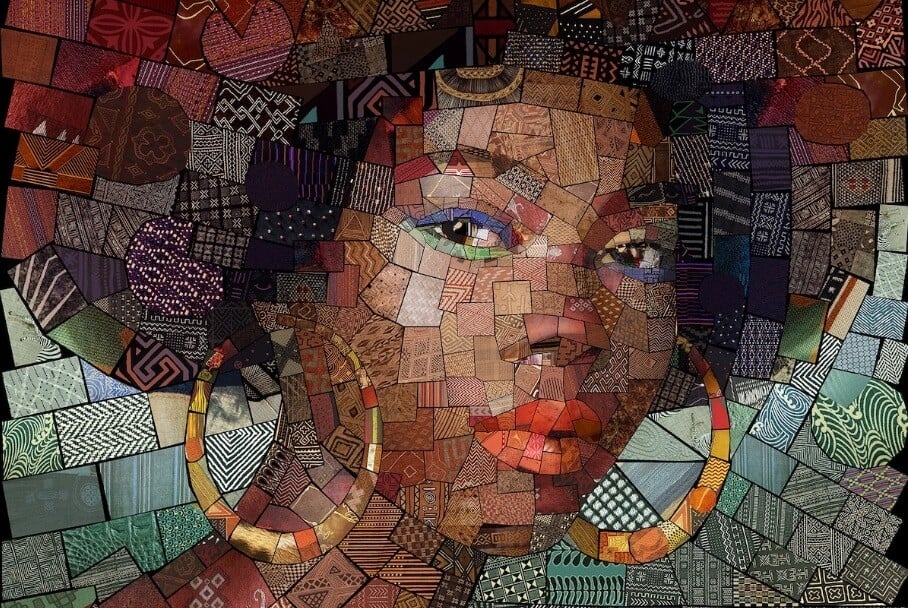 cheris tsevis africa collage mosaico digital retrato 3