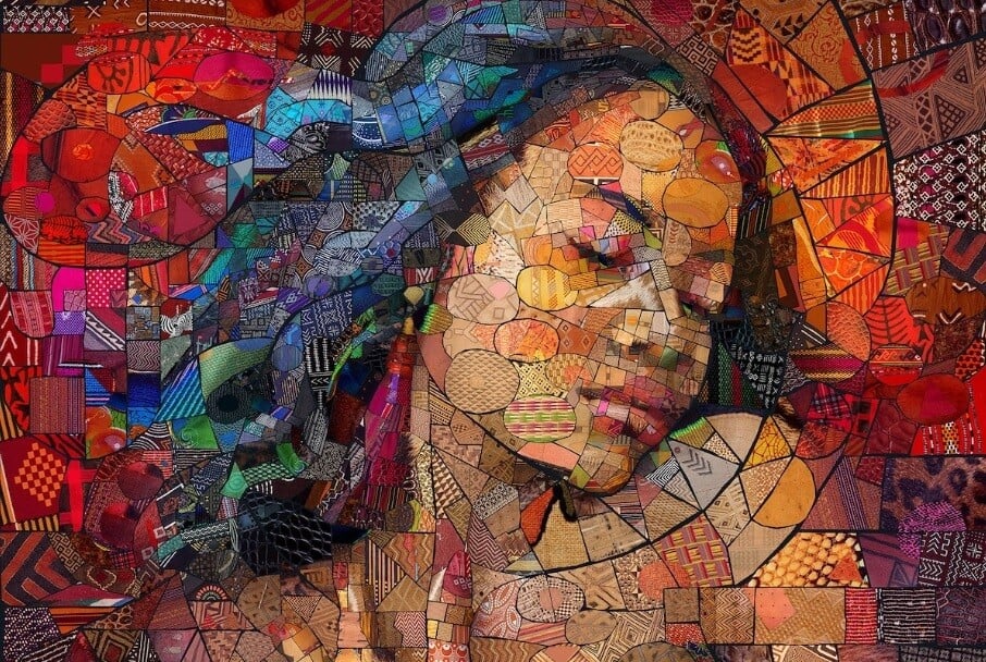 cheris tsevis africa collage mosaico digital retrato 4