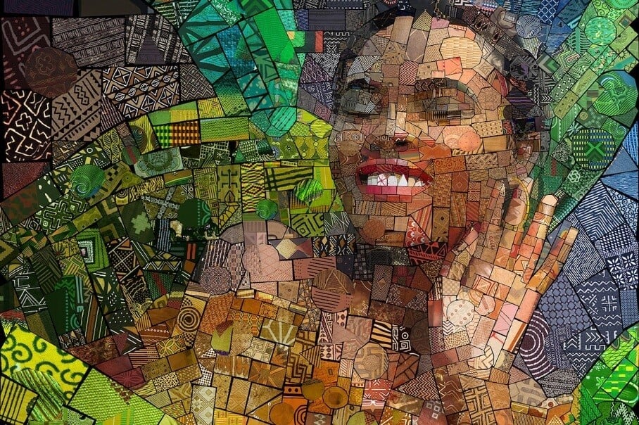 cheris tsevis africa collage mosaico digital retrato 5