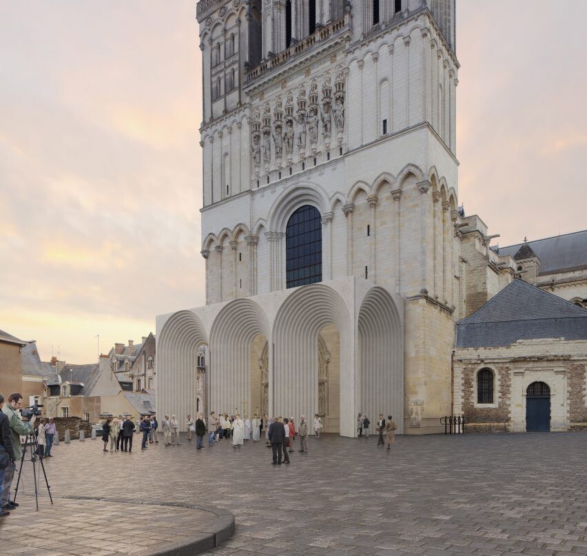 Catedral gótica de Angers en Francia