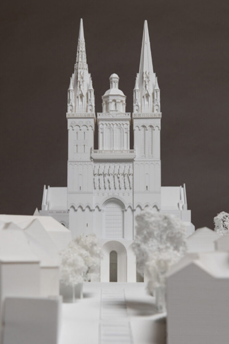 Catedral gótica de Angers en Francia