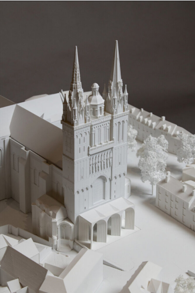 Catedral gótica de Angers en Francia