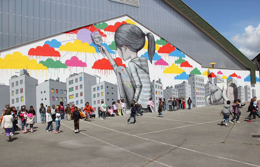seth globepainter murales street art ninos inocencia 1