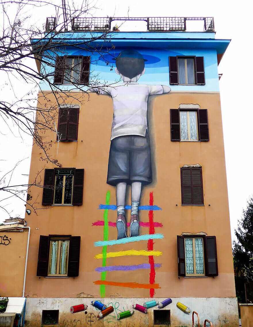 seth globepainter murales street art ninos inocencia 7