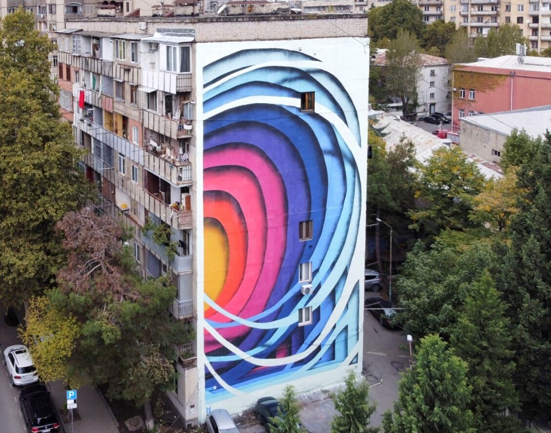 edificios arte urbano street arte tsibili mural fest 2021 georgia 5