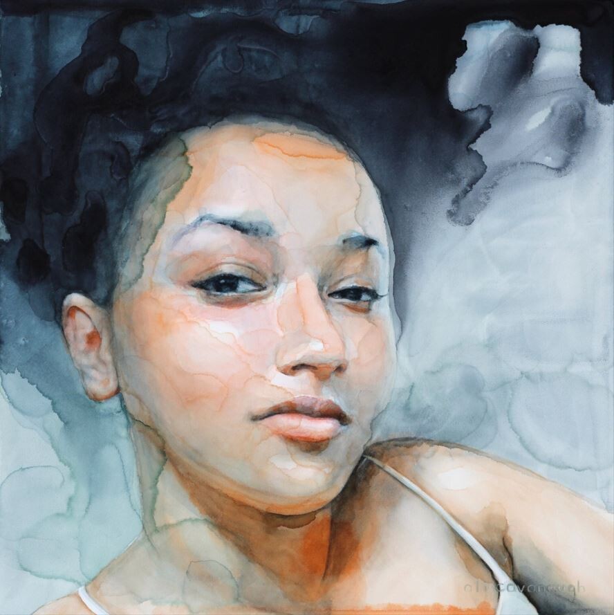 ali cavanaugh acuarelas dibujos ilutracion vulnerable retrato 3