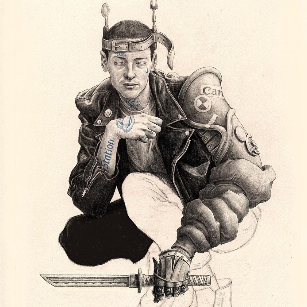 el erotismo ilustrado con bolígrafo de chamo san8