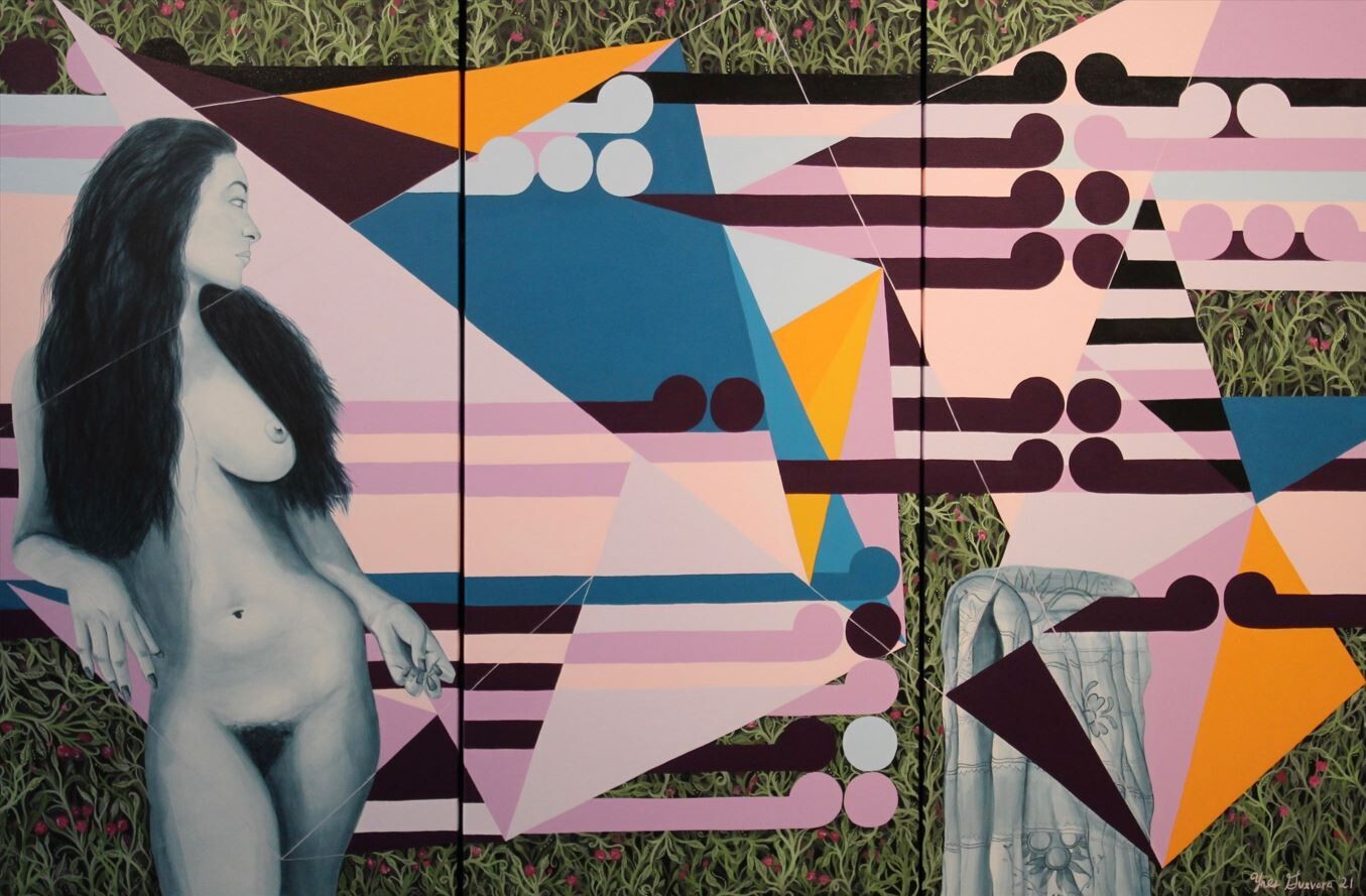 nieves orozco triptych divas latinas ynes guevara gordon walters pintura cuadros