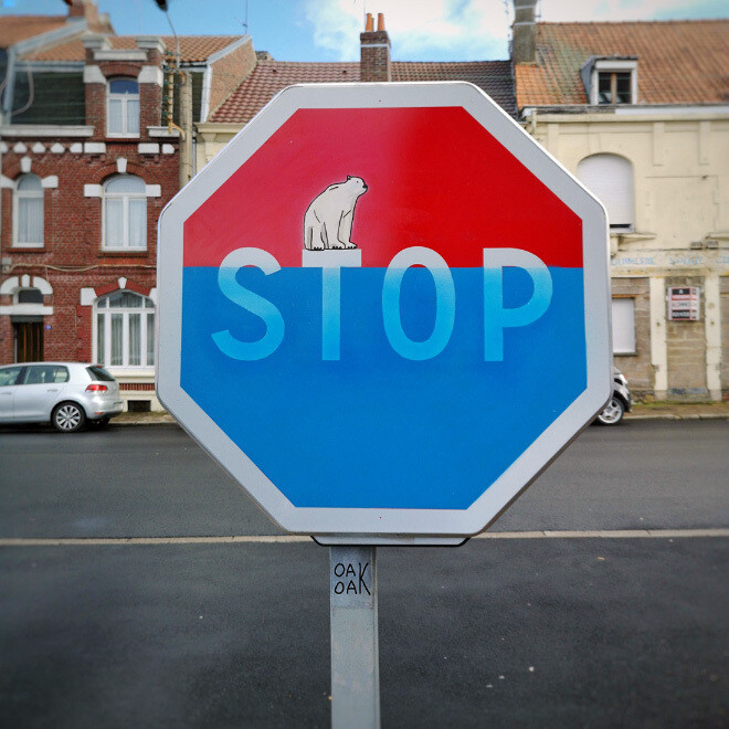 oakoak arte urbano street art intervenciones urbanas humor 12