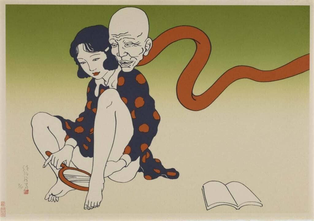 toshio saeki serigrafia japon erotismo sexo desnudo 1