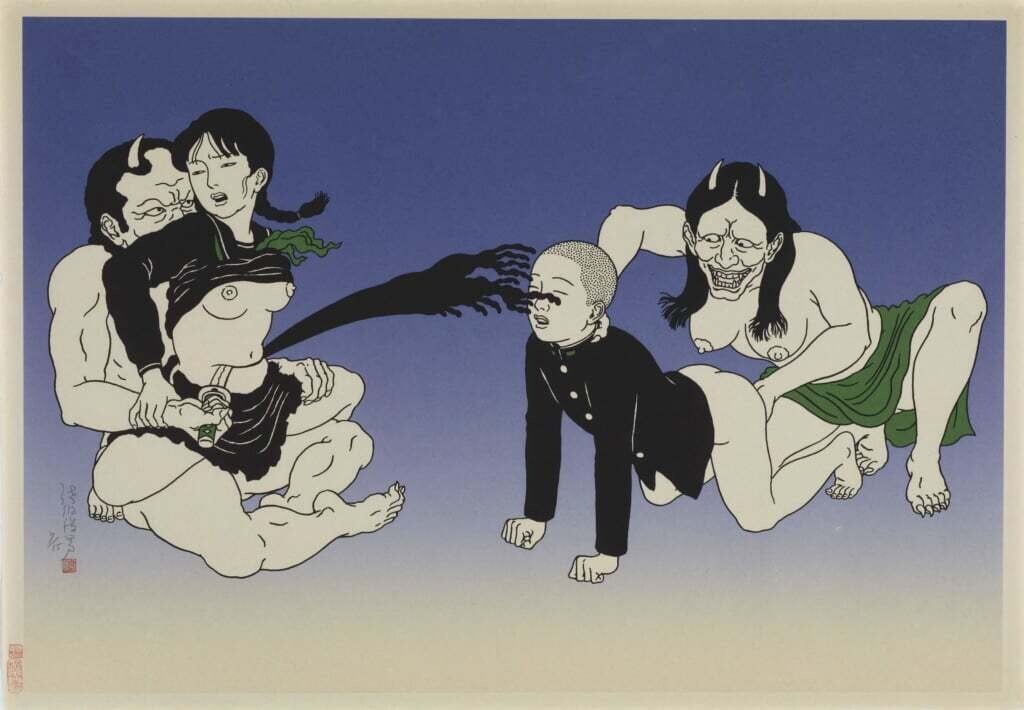 toshio saeki serigrafia japon erotismo sexo desnudo 3
