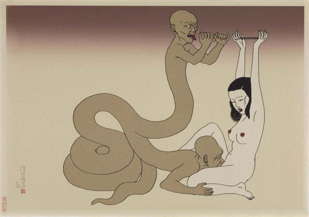 toshio saeki serigrafia japon erotismo sexo desnudo 4