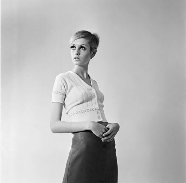Twiggy por Ron Burton serie fotográfica imágenes 1966